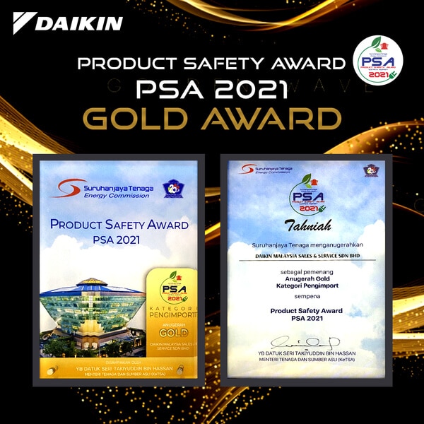 PRODUCT SAFETY AWARD 2021 -GOLD AWARD (IMPORTERS CATEGORY)