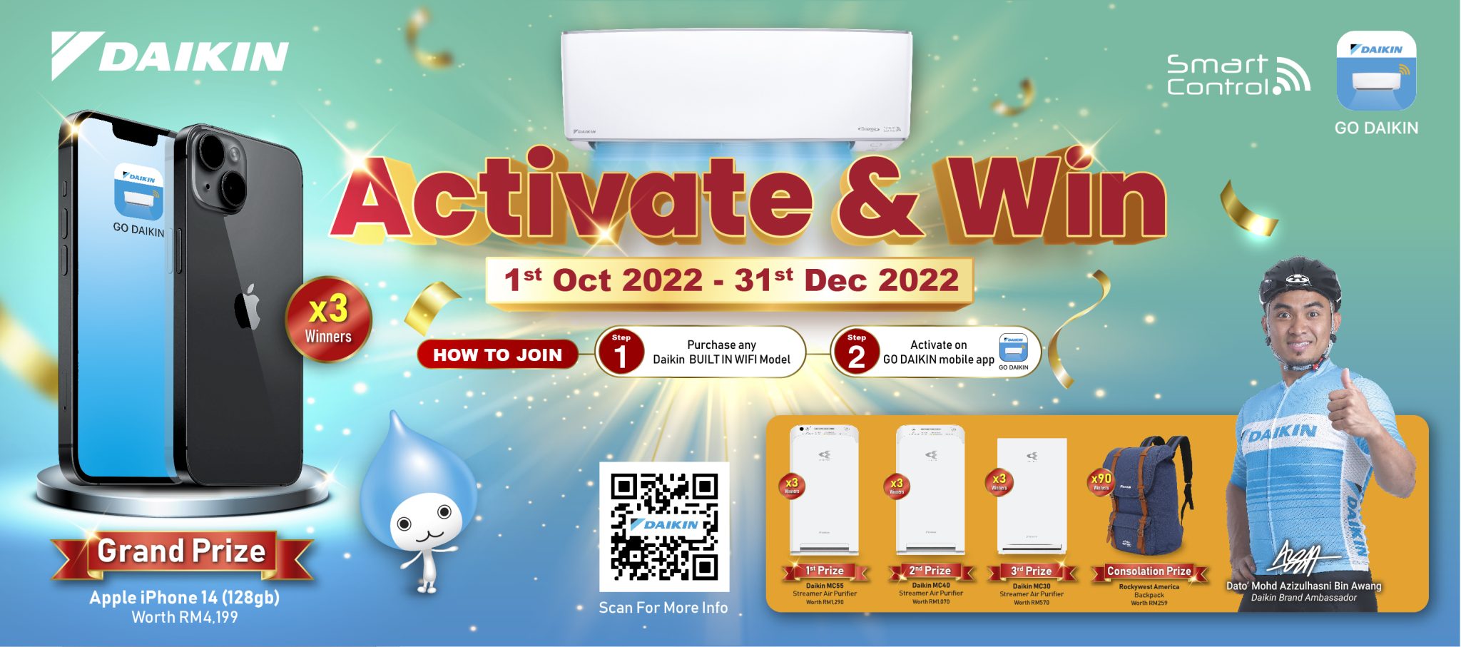 Go Daikin Activate & Win 2022 | Daikin Malaysia