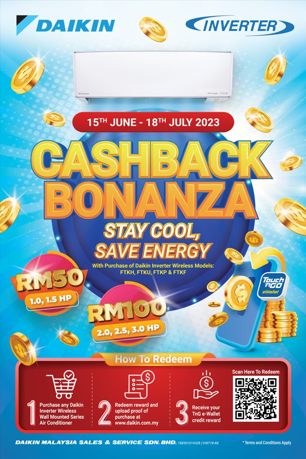 Daikin Inverter Cashback Bonanza 2023 | Daikin Malaysia