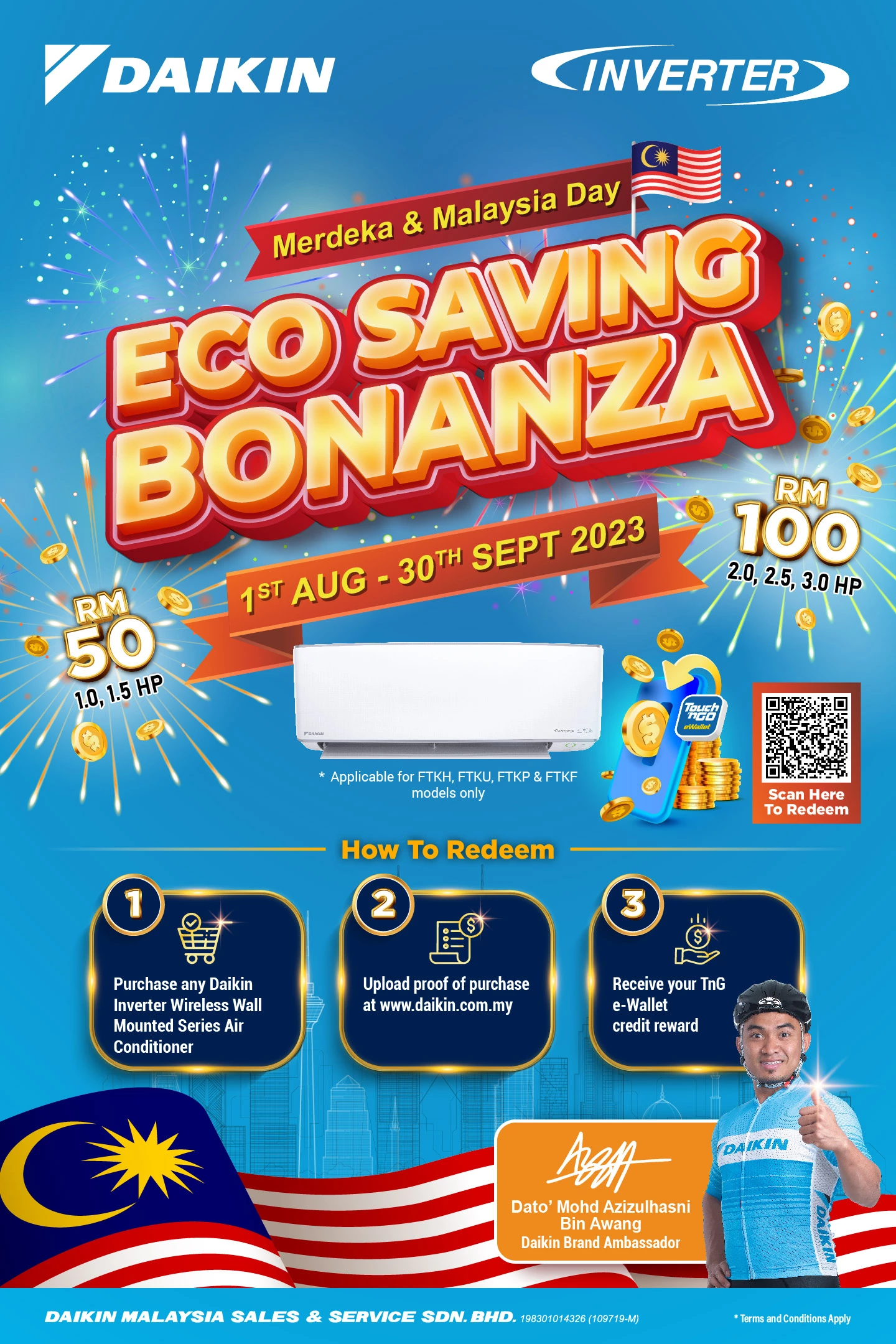 Merdeka & Malaysia Day: Eco Saving Bonanza Campaign | Daikin Malaysia