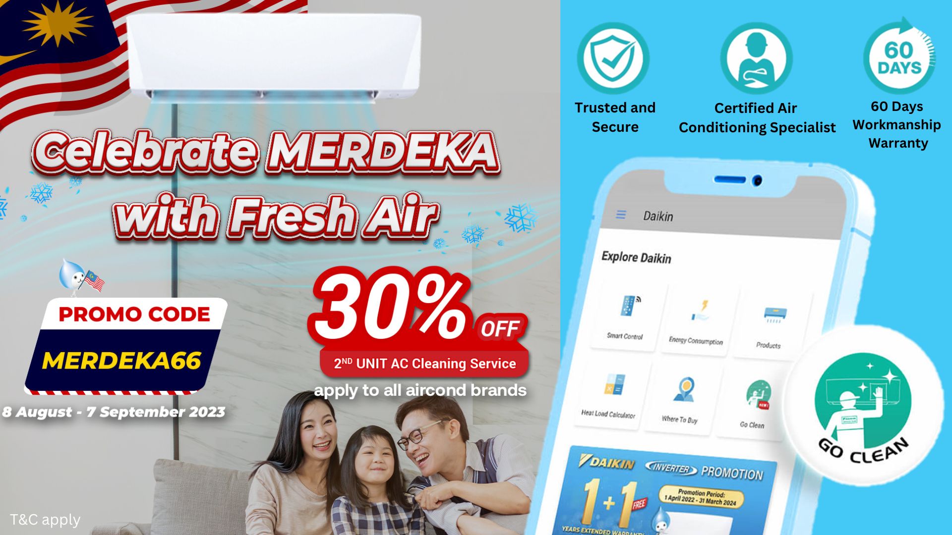 MERDEKA66 Get 30% Off 2nd Unit For Every 2 Units | Daikin Malaysia