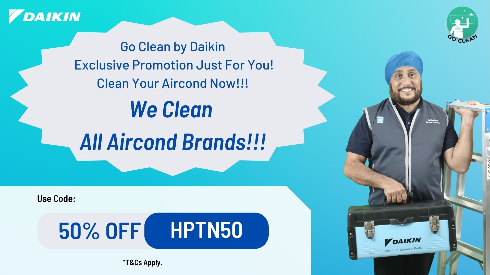 HPTN50 Get 50% Off Per Order | Daikin Malaysia