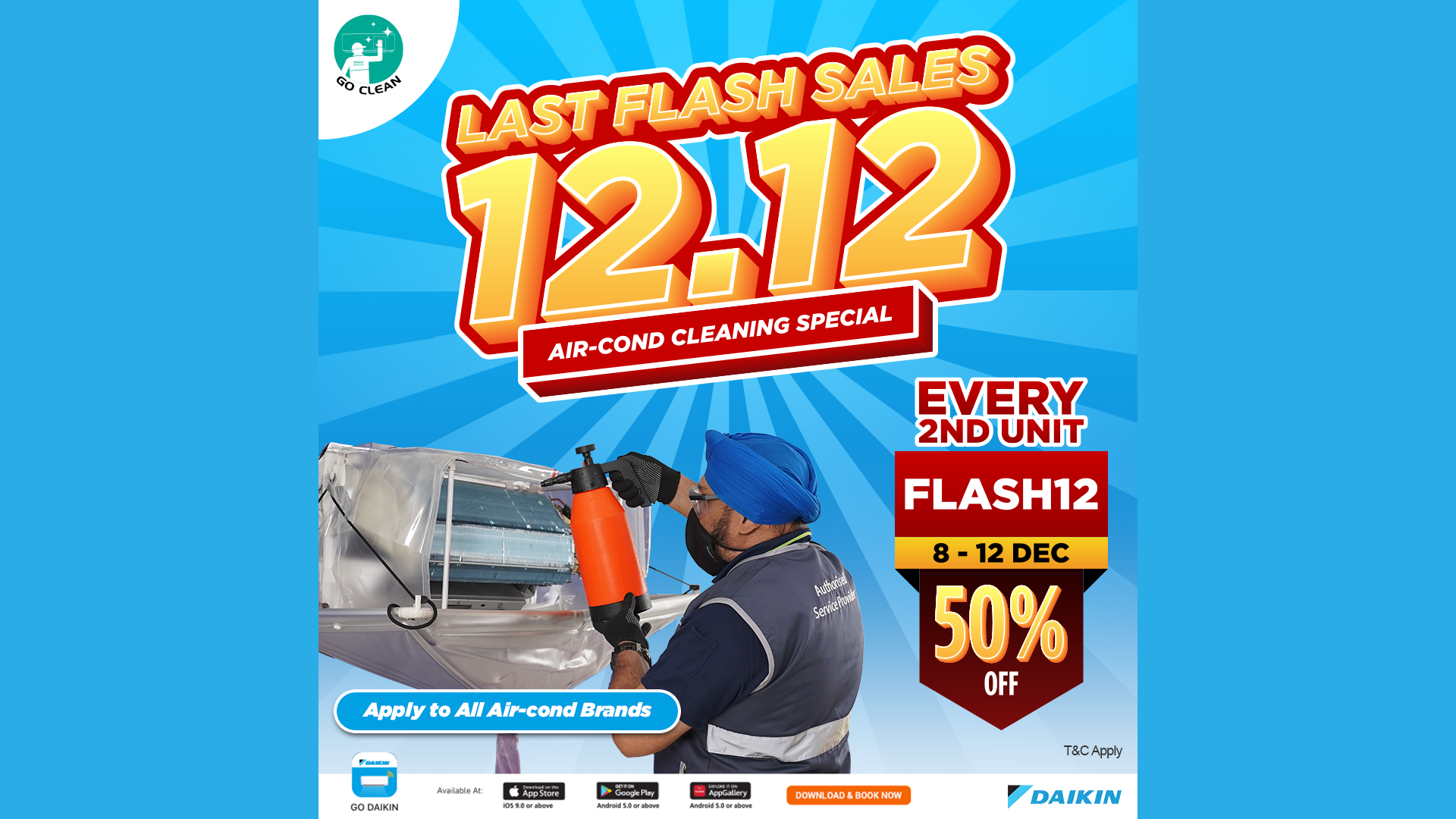 FLASH12 Get 50% Off 2nd Unit For Every 2 Units | Daikin Malaysia