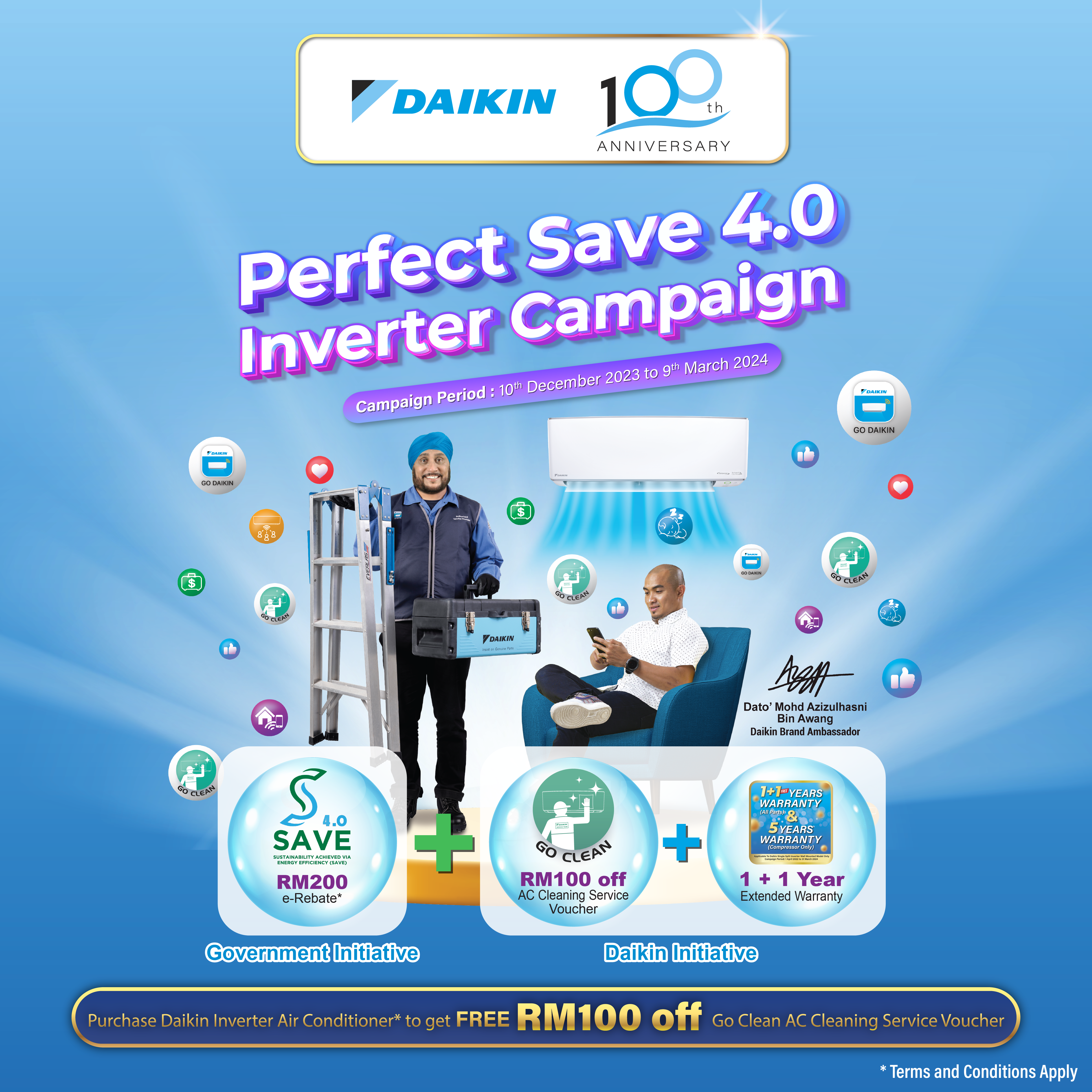 Perfect Save 4.0 Inverter Campaign (ENDED) | Daikin Malaysia