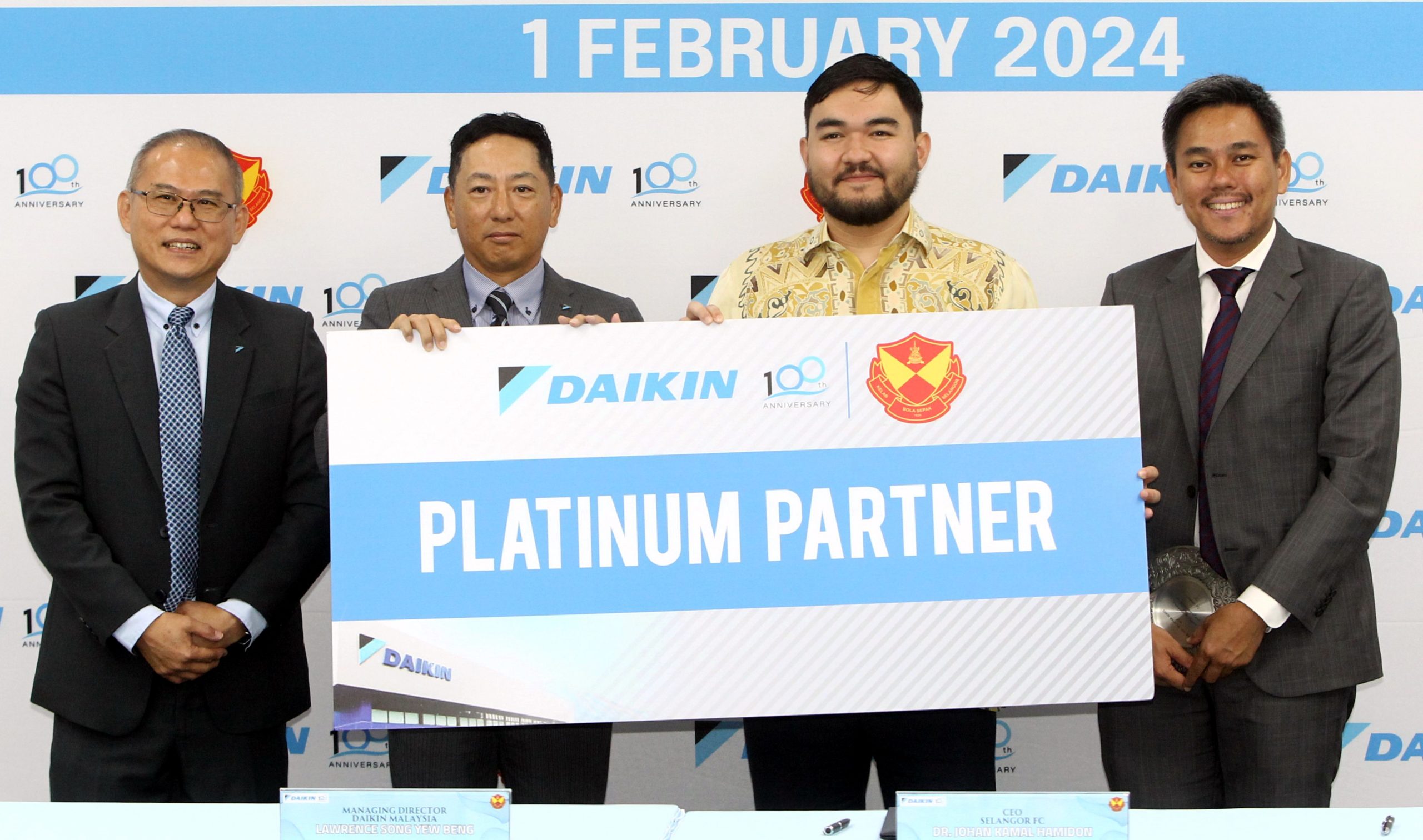 Second Year as the Official Platinum Partner of Selangor FC | Daikin Malaysia