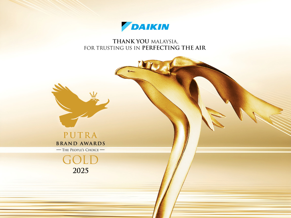 Daikin Malaysia Awarded Gold at the Putra Brand Awards 2025