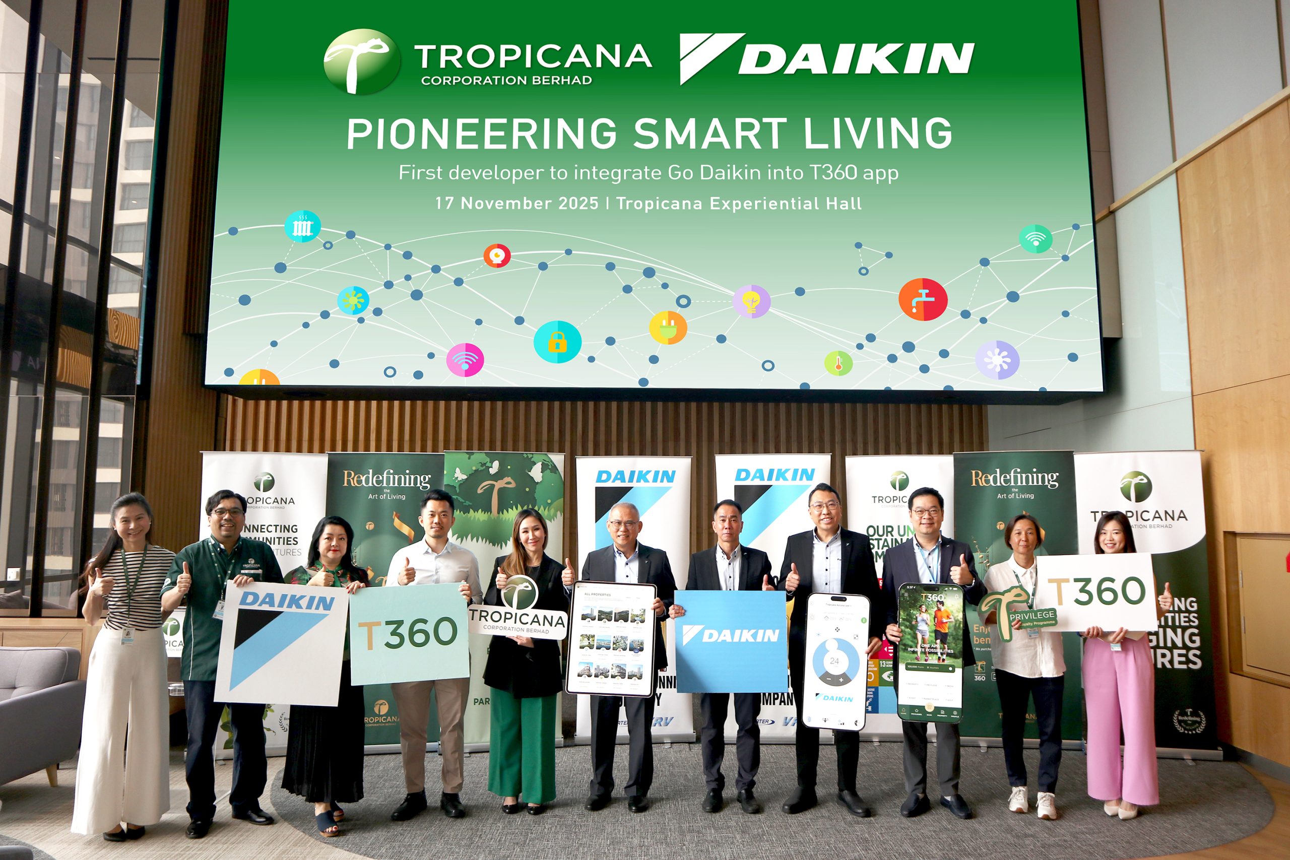 Pioneering Smart Living: Tropicana is the First Developer to Integrate Go Daikin into T360 App | Daikin Malaysia